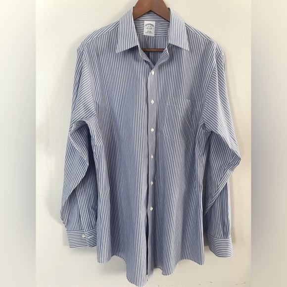 Brooks Brothers Men’s SlimFit Striped Shirt Size 16-34 - Picture 1 of 4